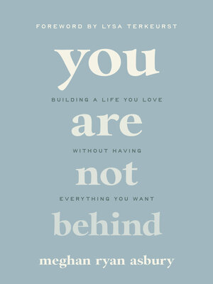 cover image of You Are Not Behind